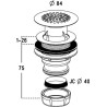590-bonde douche 60 verticale