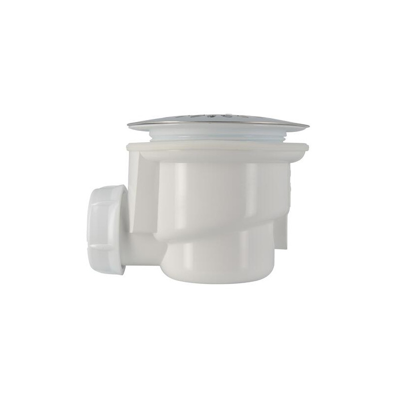 Bonde receveur de douche, Ø 90 mm, sortie horizontale Ø 40 mm, grille inox