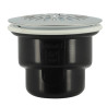 Bonde receveur de douche, Ø 90 mm, sortie horizontale Ø 40 mm, grille inox