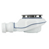 Bonde receveur de douche TURBOFLOW®2, capot ABS noir mat, Ø 90, sortie Ø 40