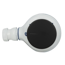 Bonde receveur de douche TURBOFLOW®2, capot ABS noir mat, Ø 90, sortie Ø 40