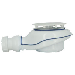 Bonde receveur de douche TURBOFLOW®2, capot ABS blanc brillant Ø 90, sortie Ø 40
