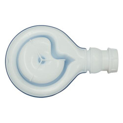 Bonde receveur de douche TURBOFLOW®2, capot ABS blanc brillant Ø 90, sortie Ø 40