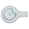Bonde receveur de douche TURBOFLOW®2, capot ABS blanc brillant Ø 90, sortie Ø 40