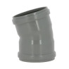 Coude 15° CR4 / CR8 Ø110 mm Femelle/Femelle Joint Fixe Gris