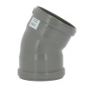 Coude 30° CR4 / CR8 Ø110 mm Femelle/Femelle Joint Fixe Gris