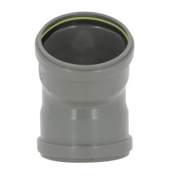 Coude 30° CR4 / CR8 Ø110 mm Femelle/Femelle Joint Fixe Gris