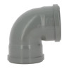Coude 87°30 CR4 / CR8 Ø110 Femelle/Femelle Joint Fixe Gris