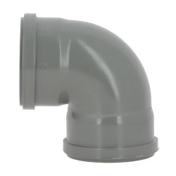 Coude 87°30 CR4 / CR8 Ø110 Femelle/Femelle Joint Fixe Gris