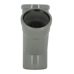 Culotte 45° CR4/CR8 Ø110 Mâle/Femelle Joint Standard Gris
