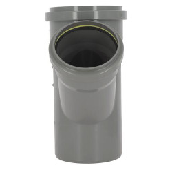 Culotte 45° CR8 Ø160/125 Mâle/Femelle Joint Fixe Gris