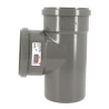 Culotte 87°30 CR4 / CR8 Ø110 mm Mâle/Femelle Joint Standard Gris