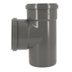 Culotte 87°30 CR4 / CR8 Ø110 mm Mâle/Femelle Joint Standard Gris