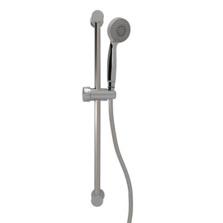 Ensemble douche sur barre Hydrosenso, LISA, chromé, 3 jets, anticalcaire, Ø 80 - réf. 0342152
