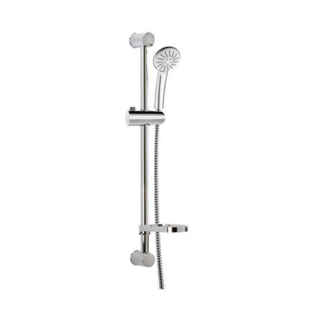 42153-ensemble sur barre inox chrome d25 750mm- river 3 jets - flex chrome 1,75