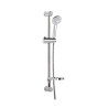 42153-ensemble sur barre inox chrome d25 750mm- river 3 jets - flex chrome 1,75