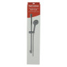 Ensemble de douche BLACK, noir mat, 3+1 jets, sur barre, flexible 1,75 m