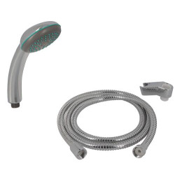 Set de douche Hydrosenso, LINER, chromé, 1 jet, anticalcaire, Ø 90