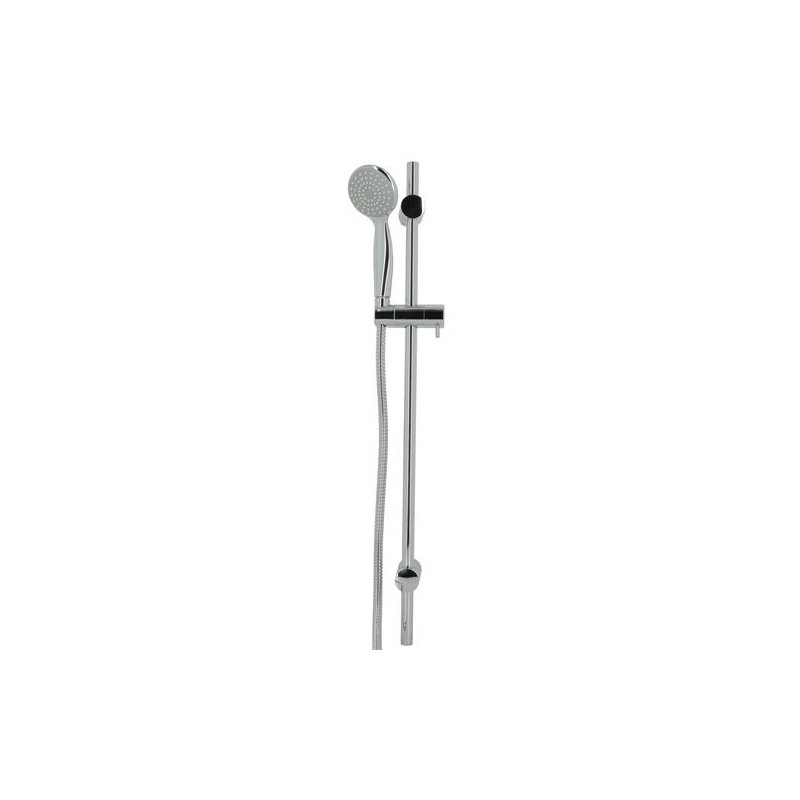 Ensemble douche sur barre Hydrosenso LANA, chromé, 1 jet, anticalcaire