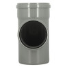 Embranchement 87°30 Ø200/160 mm Mâle/Femelle Joint Standard Gris