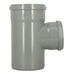 Embranchement 87°30 Ø200/160 mm Mâle/Femelle Joint Standard Gris