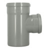 Embranchement 87°30 Ø200/160 mm Mâle/Femelle Joint Standard Gris