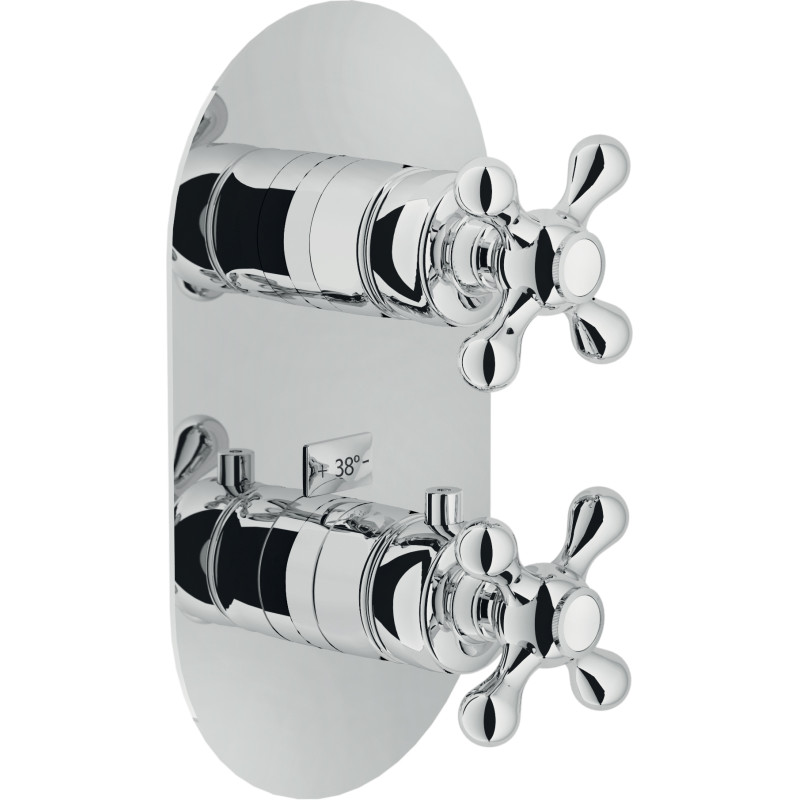 Façade thermostatique à encastrer 1 voie GRAZIA