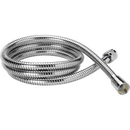 Flexible de douche Hydrosenso, laiton chromé, double agrafage, 2 m