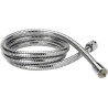 Flexible de douche Hydrosenso, laiton chromé, double agrafage, 2 m