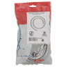 Flexible de douche Hydrosenso, laiton chromé, double agrafage, 2 m