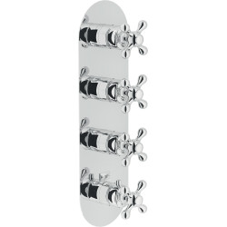 Façade thermostatique à encastrer 3 voies GRAZIA