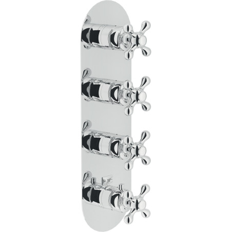 Façade thermostatique à encastrer 3 voies GRAZIA
