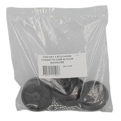 D200-set 5 bouchons chai.noirs baign.d45
