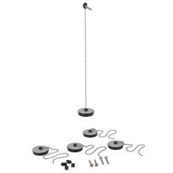 D556-set de 5 bouchons Ø45+chain.evier