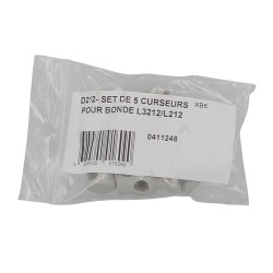 D212-set de 5 curseurs pr bonde l3212/l212