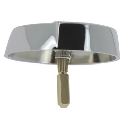 Volant abs chromé brillant + axe métal - réf. 0411287
