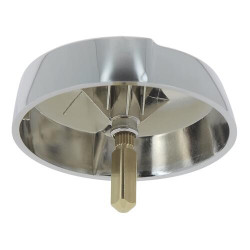 Volant abs chromé brillant + axe métal - réf. 0411287