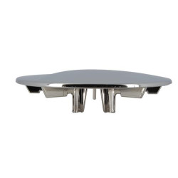 Capot ABS chromé brillant pour bonde receveur de douche TB90