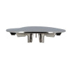 Capot ABS chromé brillant pour bonde receveur de douche TB90
