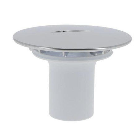 Capot ABS chromé brillant + tube plongeur pour bonde receveur de douche 690