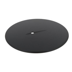 Capot ABS noir mat pour bonde receveur de douche TB90