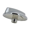 Volant de commande rotative chromé brillant
