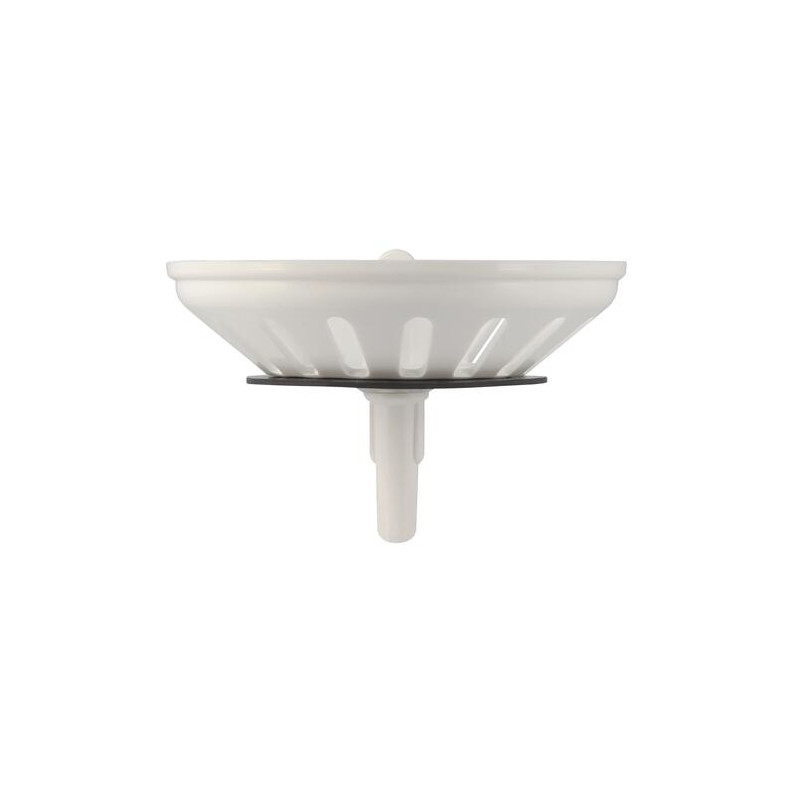 Panier manuel plastique blanc