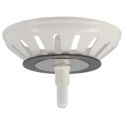 Panier manuel plastique blanc
