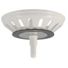 Panier manuel plastique blanc