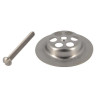 Plateau inox ø65 mm + vis m6x60 mm
