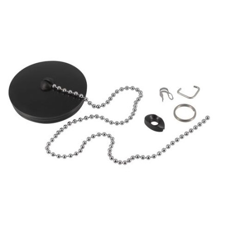 Kit bouchon chaînette pour bonde évier en grès