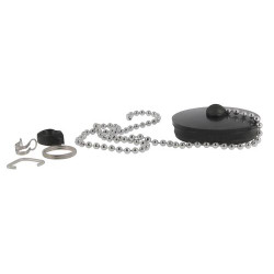 Kit bouchon chaînette pour bonde évier en inox