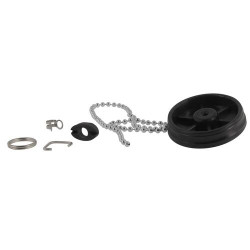 Kit bouchon chaînette pour bonde évier en inox