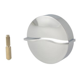 Volant seul, en ABS chromé, design WAVE, pour vidage baignoire EASYBAIN®